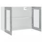 Preview: Hängeschrank Glas Grau Sonoma 80x31x60 cm Holzwerkstoff