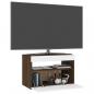 Preview: TV-Schrank mit LED-Leuchten Braun Eichen-Optik 60x35x40 cm