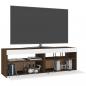 Preview: TV-Schränke 2Stk mit LED-Leuchten Braun Eichen-Optik 60x35x40cm