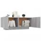 Preview: TV-Schrank Grau Sonoma 100x35x40 cm Holzwerkstoff