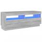 Preview: TV-Schrank mit LED-Leuchten Grau Sonoma 100x35x40 cm