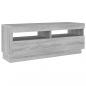 Preview: TV-Schrank mit LED-Leuchten Grau Sonoma 100x35x40 cm