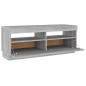 Preview: TV-Schrank mit LED-Leuchten Grau Sonoma 100x35x40 cm