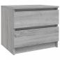 Preview: Nachttisch Grau Sonoma 50x39x43,5 cm Holzwerkstoff