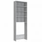 Preview: Waschmaschinenschrank Grau Sonoma 64x24x190 cm