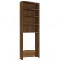 Preview: Waschmaschinenschrank Braun Eichen-Optik 64x24x190 cm