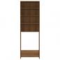 Preview: Waschmaschinenschrank Braun Eichen-Optik 64x24x190 cm