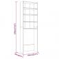 Preview: Waschmaschinenschrank Braun Eichen-Optik 64x24x190 cm