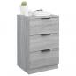 Preview: Nachttische 2 Stk. Grau Sonoma 40x36x65 cm