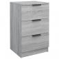 Preview: Nachttische 2 Stk. Grau Sonoma 40x36x65 cm