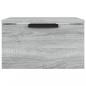 Preview: Wand-Nachttische 2 Stk. Grau Sonoma 34x30x20 cm