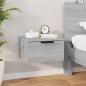 Preview: Wand-Nachttische 2 Stk. Grau Sonoma 34x30x20 cm