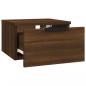 Preview: Wand-Nachttische 2 Stk. Braun Eichen-Optik 34x30x20 cm