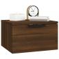 Preview: Wand-Nachttische 2 Stk. Braun Eichen-Optik 34x30x20 cm