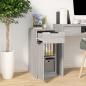 Preview: Schreibtischschrank Grau Sonoma 33,5x50x75 cm Holzwerkstoff