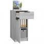 Preview: Schreibtischschrank Grau Sonoma 33,5x50x75 cm Holzwerkstoff