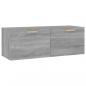 Preview: Wandschrank Grau Sonoma 100x36,5x35 cm Holzwerkstoff