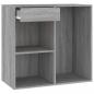 Preview: Kosmetikschrank Grau Sonoma 80x40x75 cm Holzwerkstoff