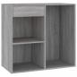 Preview: Kosmetikschrank Grau Sonoma 80x40x75 cm Holzwerkstoff