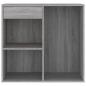 Preview: Kosmetikschrank Grau Sonoma 80x40x75 cm Holzwerkstoff