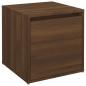 Preview: Schubladenbox Braun Eichen-Optik 40,5x40x40 cm Holzwerkstoff