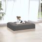 Preview: Hundebett Grau 51,5x44x9 cm Massivholz Kiefer