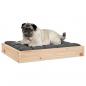 Preview: Hundebett 61,5x49x9 cm Massivholz Kiefer