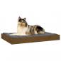 Preview: Hundebett Honigbraun 91,5x64x9 cm Massivholz Kiefer