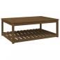 Preview: Gartentisch Honigbraun 121x82,5x45 cm Massivholz Kiefer