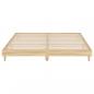 Preview: Bettgestell Sonoma-Eiche 200x200 cm Holzwerkstoff