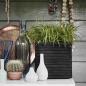 Preview: Capi Blumentopf Nature Row Quadratisch 40x40 cm Schwarz KBLRO903 