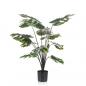 Preview: ARDEBO.de - Emerald Monstera-Pflanze Künstlich 98 cm im Topf