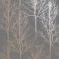 Preview: DUTCH WALLCOVERINGS Tapete Rhea Trees Grau und Rotgolden