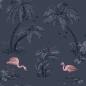 Preview: ARDEBO.de - DUTCH WALLCOVERINGS Tapete Flamingo Benzin Blau