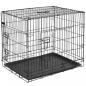 Preview: ARDEBO.de - @Pet Hundetransportbox Metall 92,5x57,5x64 cm Schwarz 15003