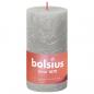 Preview: Bolsius Rustikale Stumpenkerzen Shine 4 Stk. 130x68 mm Sandgrau