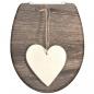 Preview: ARDEBO.de - SCHÜTTE Toilettensitz mit Absenkautomatik WOOD HEART Duroplast