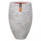 Preview: Capi Vase Nature Rib Elegant Deluxe 45x72 cm Elfenbeinfarben