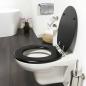 Preview: ARDEBO.de - Tiger Toilettensitz Blackwash Absenkautomatik MDF Schwarz 252030746