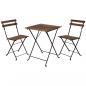 Preview: ProGarden Bistro-Set 3-tlg. Schwarz