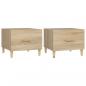 Preview: Couchtische 2 Stk. Sonoma-Eiche 50x50x40 cm Holzwerkstoff