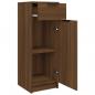 Preview: Badschrank Braun Eichen-Optik 32x34x90 cm Holzwerkstoff