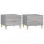 Preview: Couchtische 2 Stk. Grau Sonoma 50x50x40 cm Holzwerkstoff