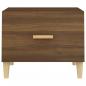 Preview: Couchtische 2 Stk. Braun Eichen-Optik 50x50x40 cm Holzwerkstoff