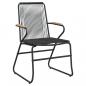 Preview: Gartenstühle 4 Stk. Schwarz 58x59x85,5 cm PVC Rattan