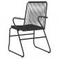 Preview: Gartenstühle 2 Stk. Schwarz 58x59x85,5 cm PVC Rattan