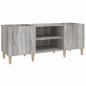 Preview: Plattenschrank Grau Sonoma 121x38x48 cm Holzwerkstoff