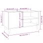 Preview: Plattenschrank Sonoma-Eiche 84,5x38x48 cm Holzwerkstoff