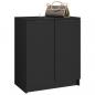 Preview: Schuhschrank Schwarz 59x35x70 cm Holzwerkstoff