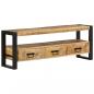 Preview: TV-Schrank 120x30x45 cm Massivholz Mango